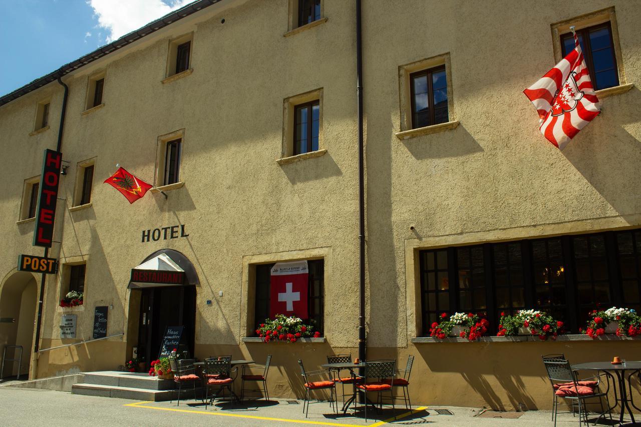 Hotel Restaurant Post Simplon Dorf Exterior foto