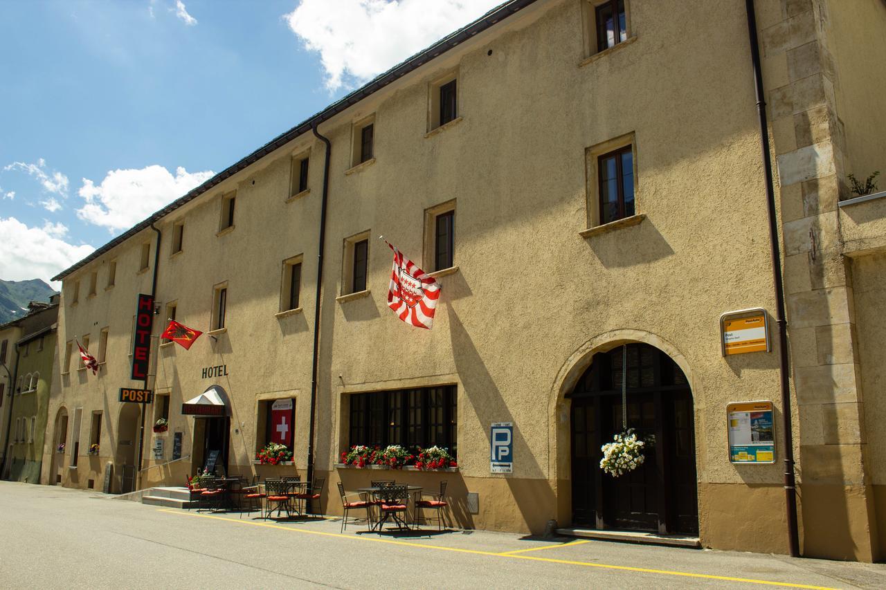 Hotel Restaurant Post Simplon Dorf Exterior foto